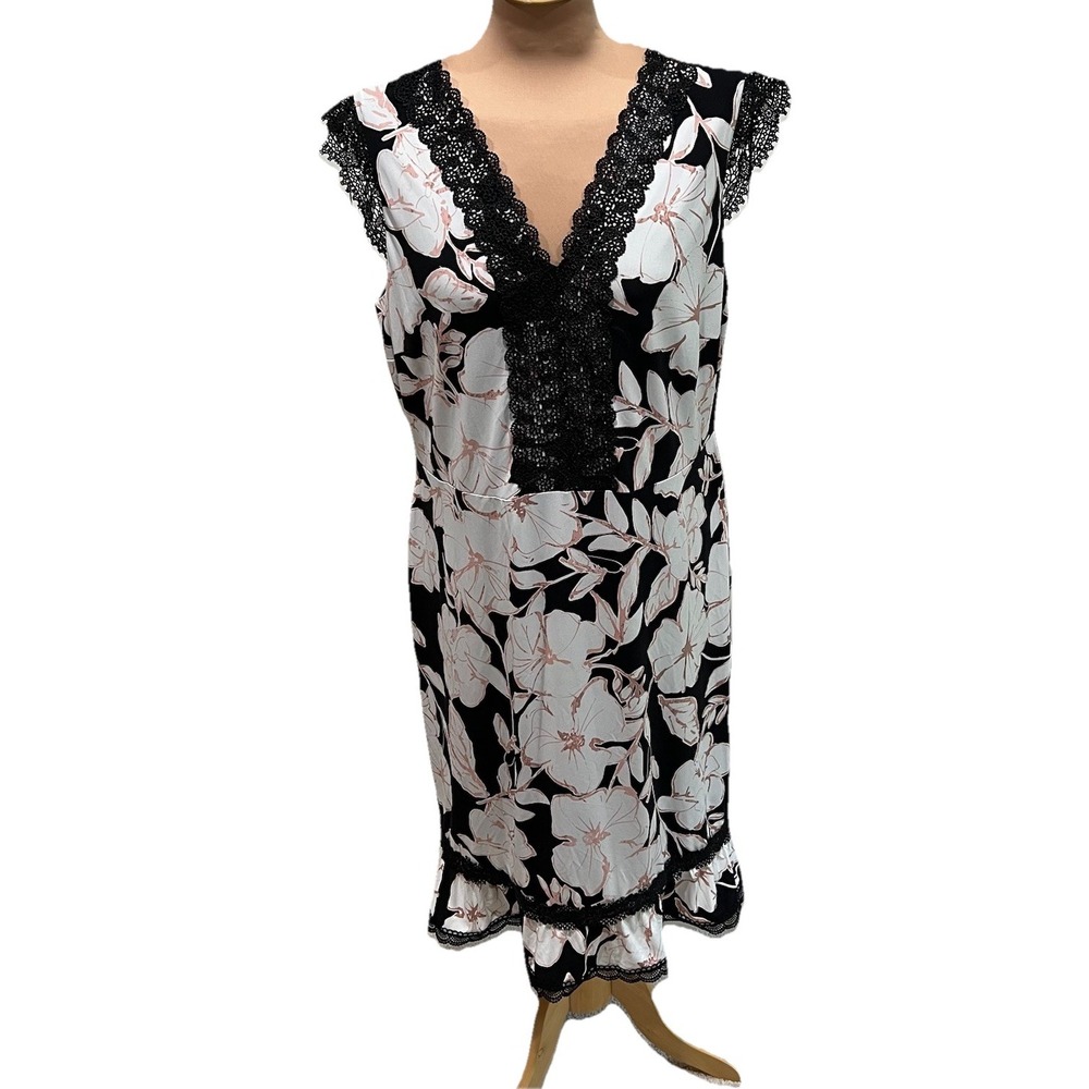 Karl‎ Lagerfeld Women's Floral Dress Size 16 Coquette Whimsigoth Cottagecore
